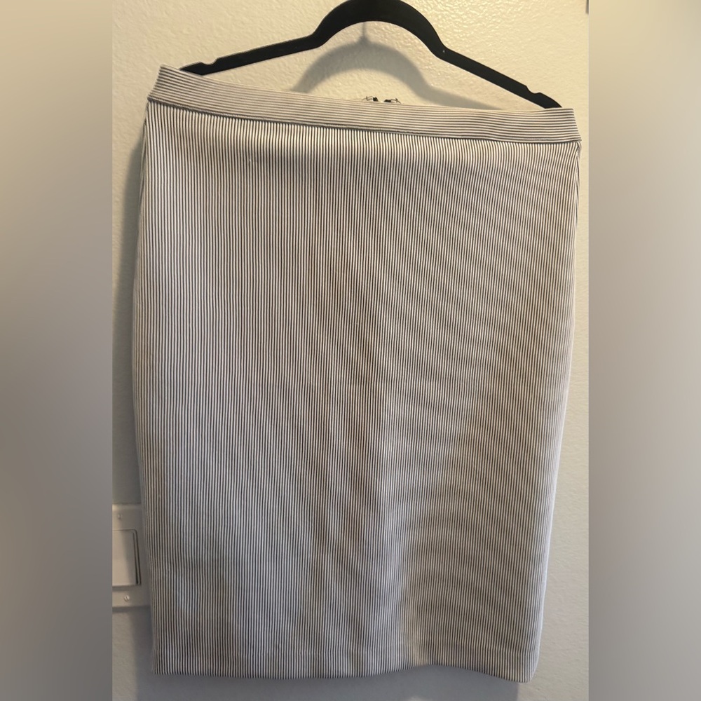 Topshop Ribbed Midi Pencil Skirt